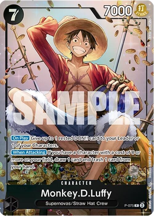 Monkey.D.Luffy (Tin Pack Set Vol. 2) P-075 card from One Piece Promotion Cards