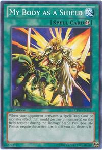 My Body as a Shield LCYW-EN135 card from Legendary Collection 3: Yugi's World