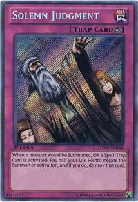 Solemn Judgment LCYW-EN152 card from Legendary Collection 3: Yugi's World