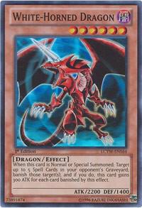 White-Horned Dragon LCYW-EN164 card from Legendary Collection 3: Yugi's World