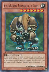Green Baboon, Defender of the Forest LCYW-EN165 card from Legendary Collection 3: Yugi's World