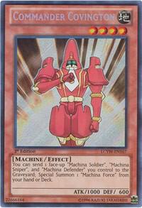 Commander Covington LCYW-EN167 card from Legendary Collection 3: Yugi's World