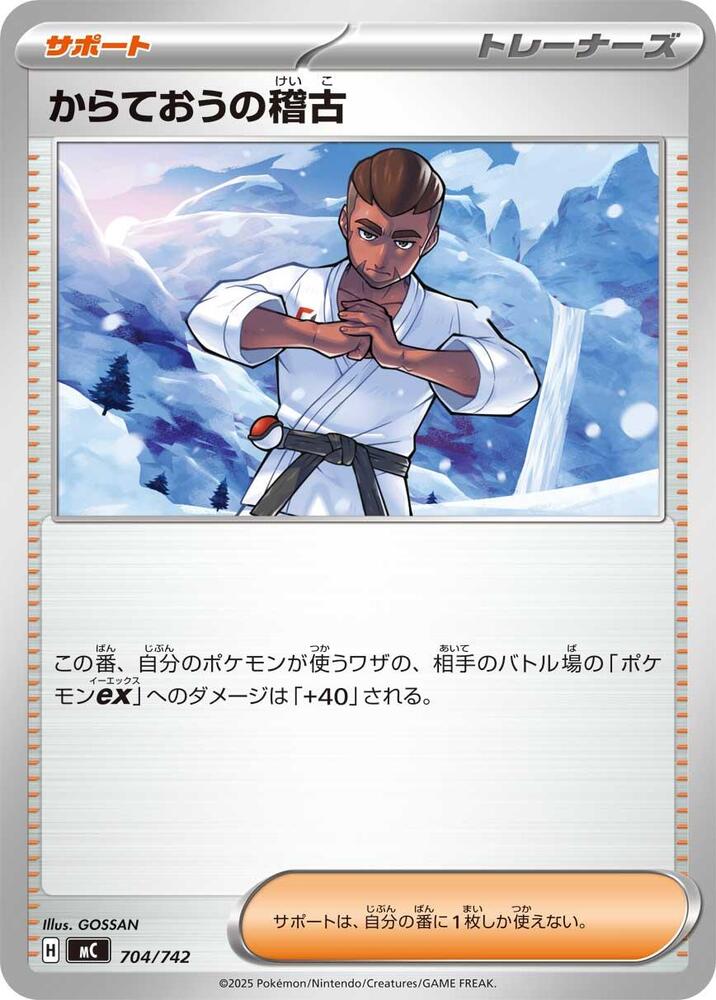 Black Belt's Training 704/742 card from Start Deck 100 Battle Collection