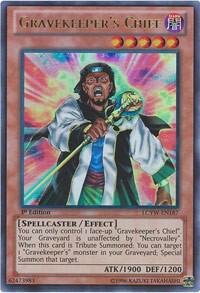 Gravekeeper's Chief LCYW-EN187 card from Legendary Collection 3: Yugi's World