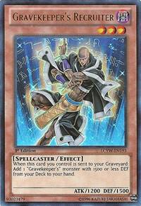 Gravekeeper's Recruiter LCYW-EN193 card from Legendary Collection 3: Yugi's World