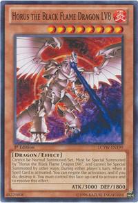 Horus the Black Flame Dragon LV8 LCYW-EN199 card from Legendary Collection 3: Yugi's World