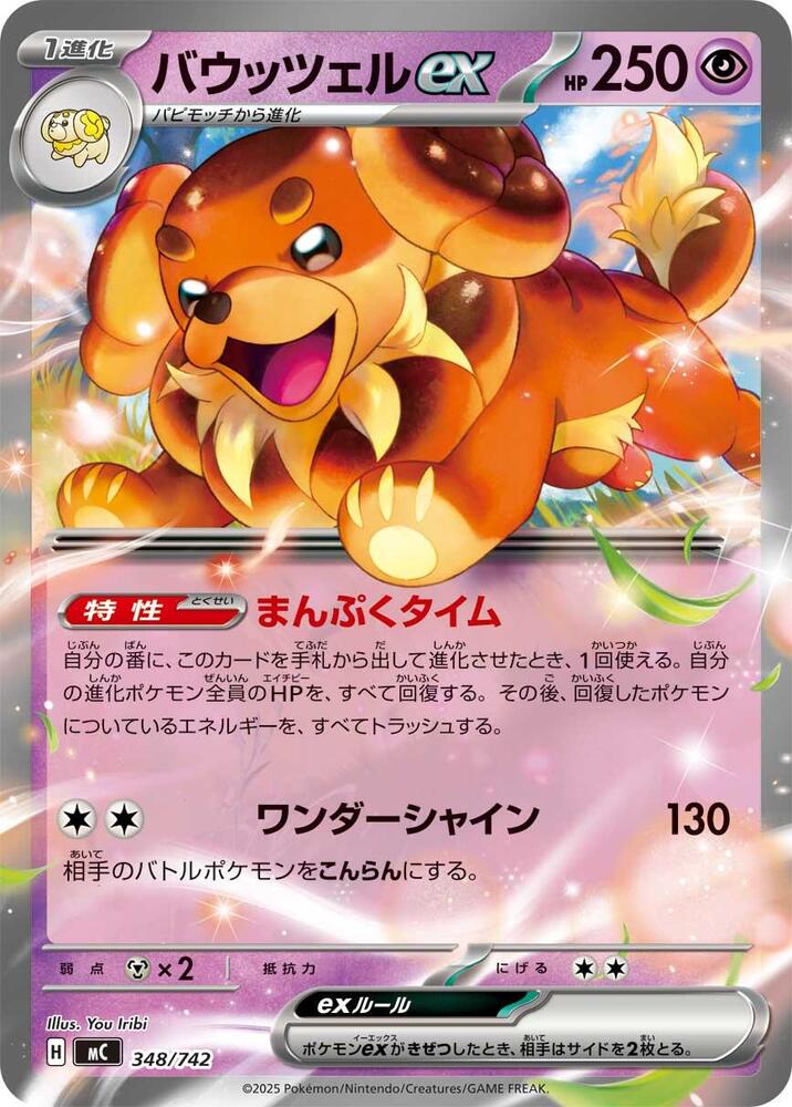 Dachsbun ex 348/742 card from Start Deck 100 Battle Collection