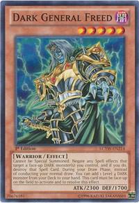 Dark General Freed LCYW-EN214 card from Legendary Collection 3: Yugi's World