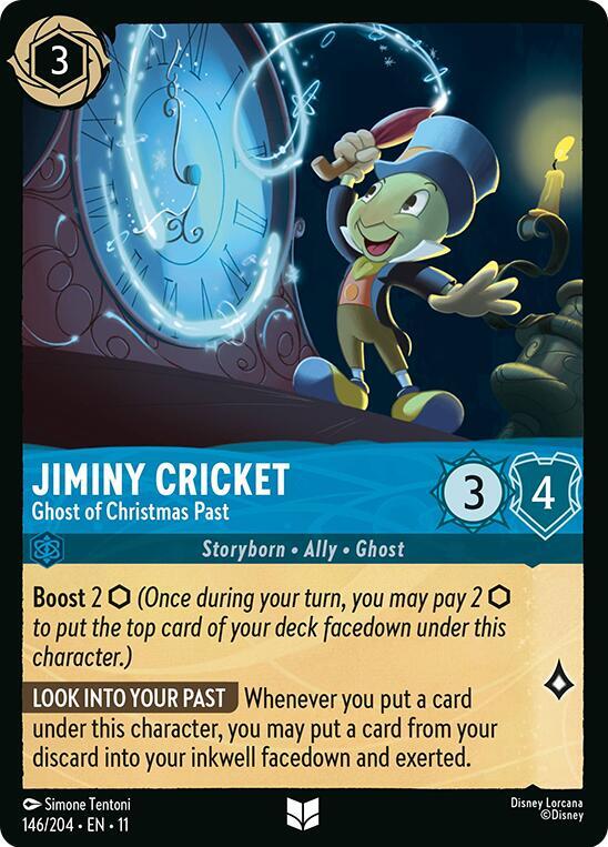 Jiminy Cricket - Ghost of Christmas Past 146/204 card from Winterspell