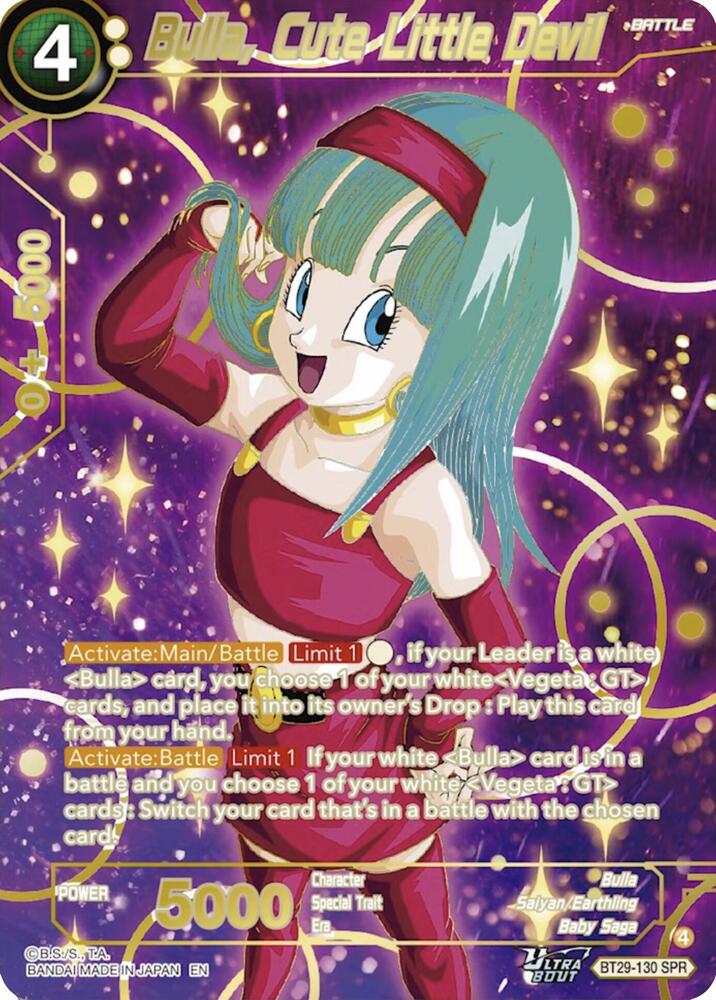 Bulla, Cute Little Devil (SPR) BT29-130 card from Fearsome Rivals