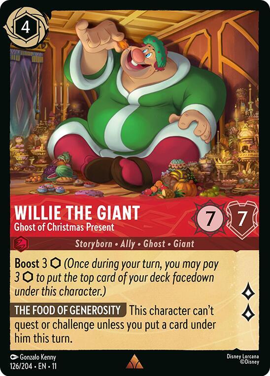 Willie the Giant - Ghost of Christmas Present 126/204 card from Winterspell