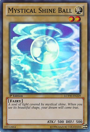 Mystical Shine Ball LCYW-EN229 card from Legendary Collection 3: Yugi's World