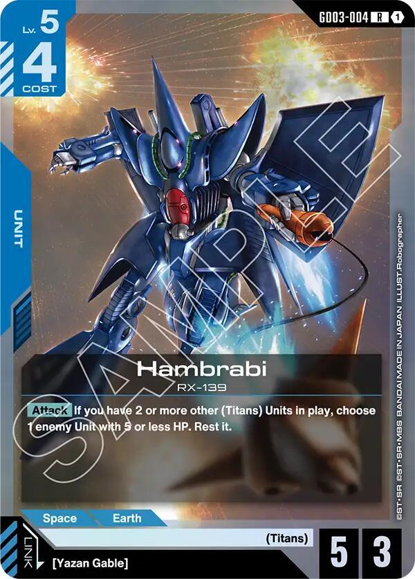 Hambrabi GD03-004 card from Steel Requiem