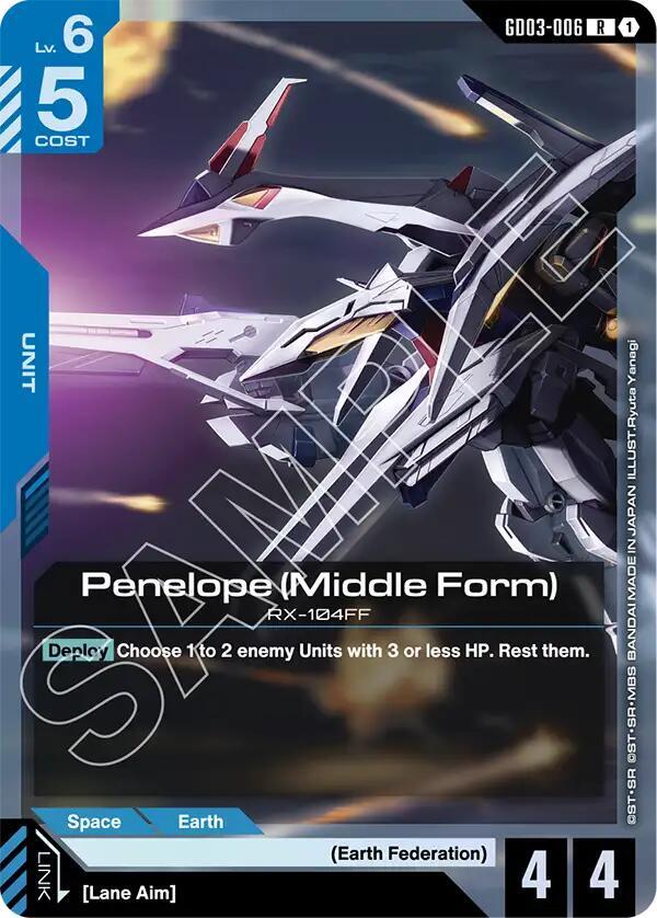 Penelope (Middle Form) GD03-006 card from Steel Requiem