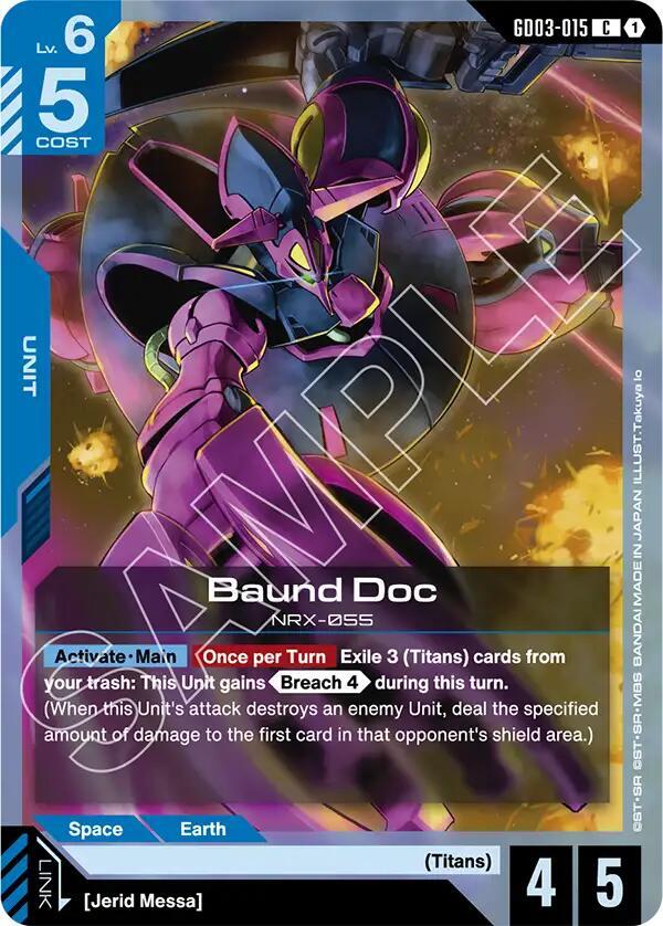 Baund Doc GD03-015 card from Steel Requiem