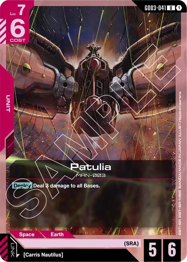 Patulia GD03-041 card from Steel Requiem