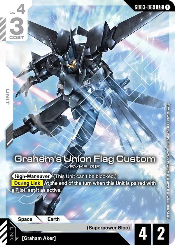 Graham's Union Flag Custom GD03-069 card from Steel Requiem