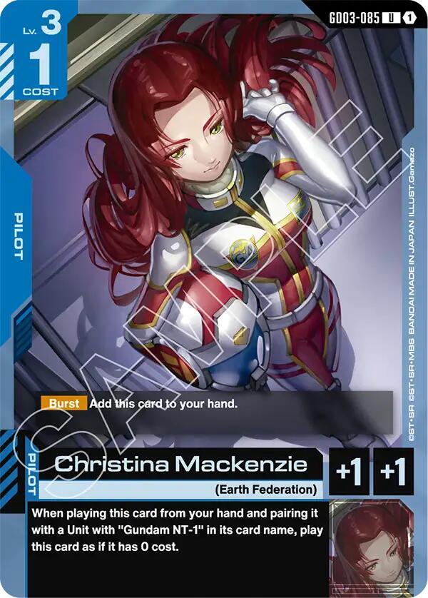 Christina Mackenzie GD03-085 card from Steel Requiem