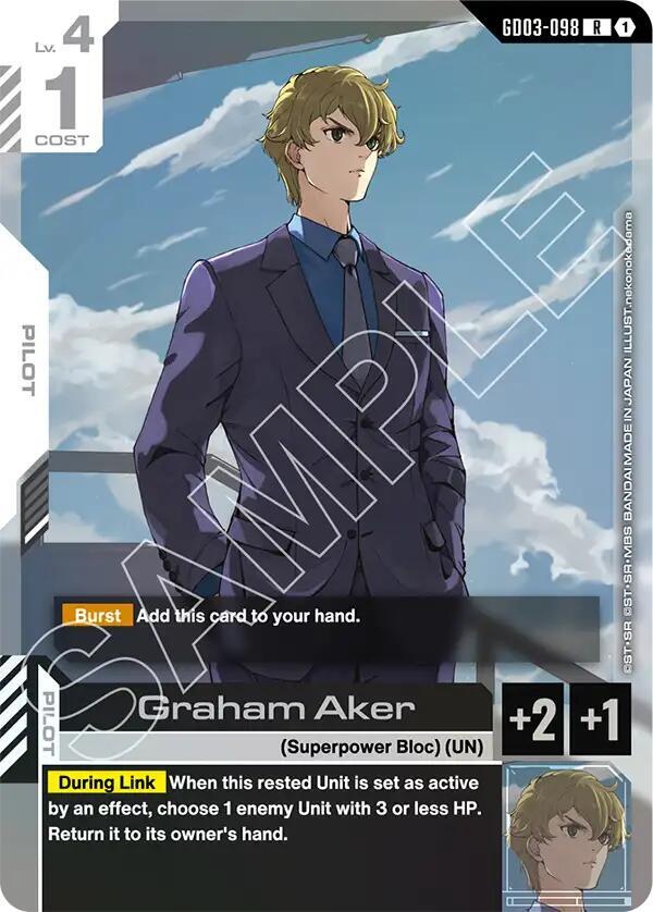 Graham Aker GD03-098 card from Steel Requiem