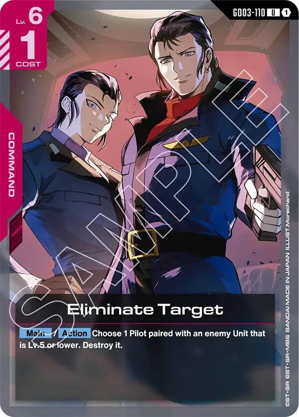 Eliminate Target GD03-110 card from Steel Requiem