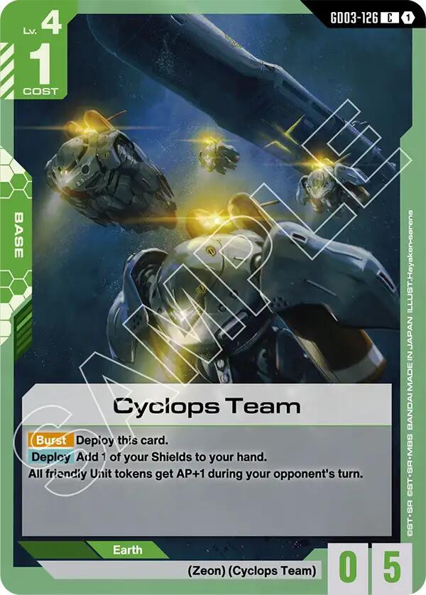 Cyclops Team GD03-126 card from Steel Requiem