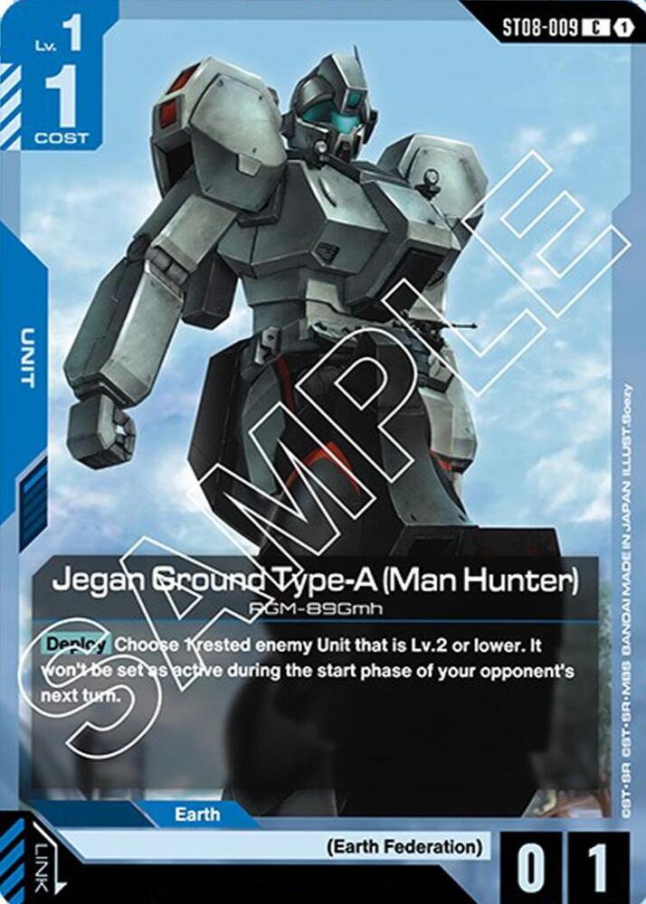Jegan Ground Type-A (Man Hunter) ST08-009 card from Starter Deck 08: Flash of Radiance