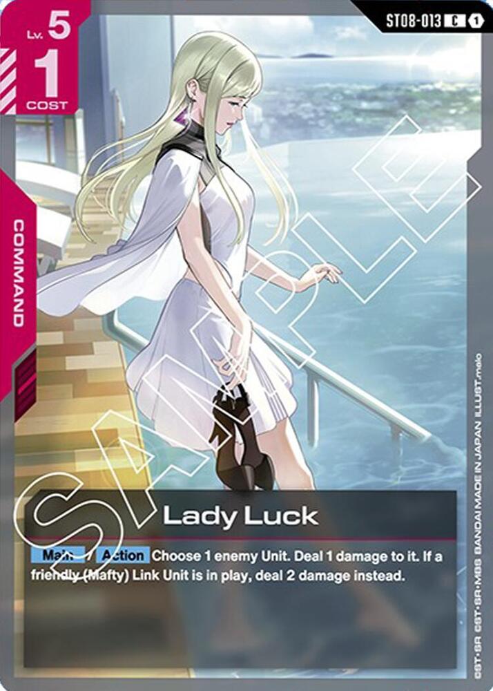 Lady Luck ST08-013 card from Starter Deck 08: Flash of Radiance