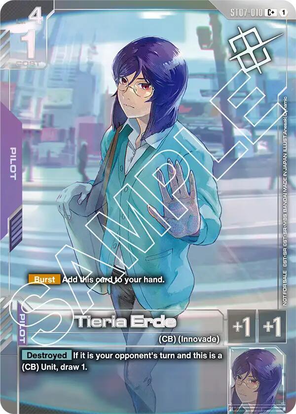 Tieria Erde (Store Tournament Winner Pack 03) ST07-010 card from Gundam Promotional Cards