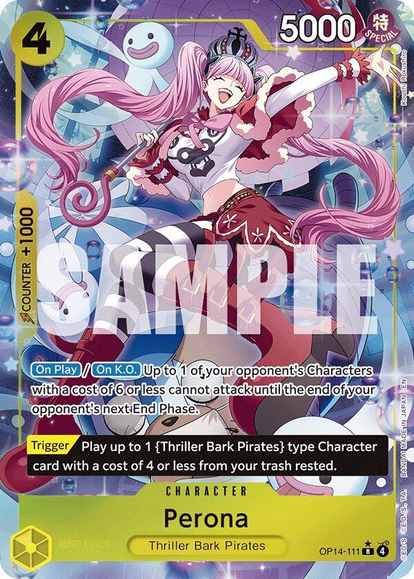 Perona (Alternate Art) OP14-111 card from The Azure Sea's Seven