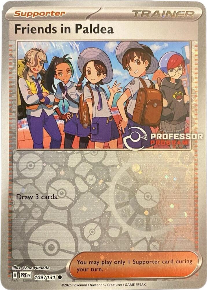 Friends in Paldea 109/131 card from Professor Program Promos