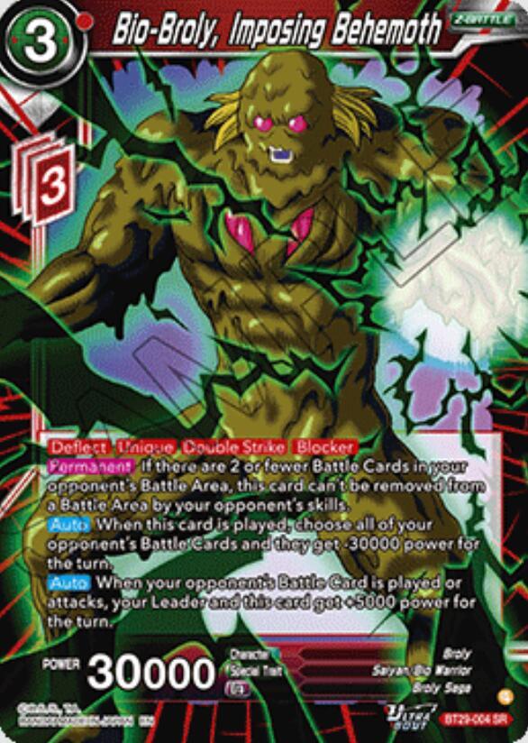 Bio-Broly, Imposing Behemoth BT29-004 card from Fearsome Rivals