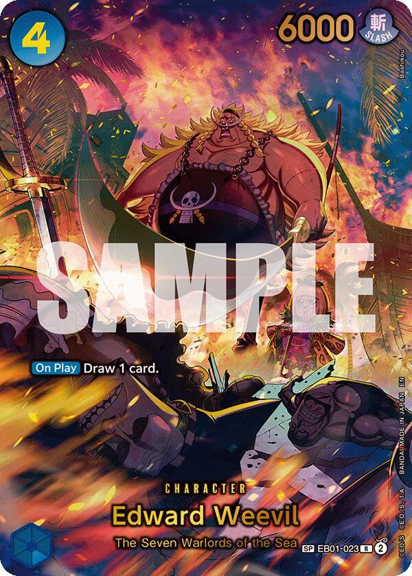 Edward Weevil (SP) EB01-023 card from The Azure Sea's Seven