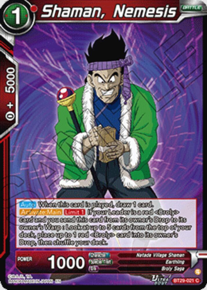Shaman, Nemesis BT29-021 card from Fearsome Rivals