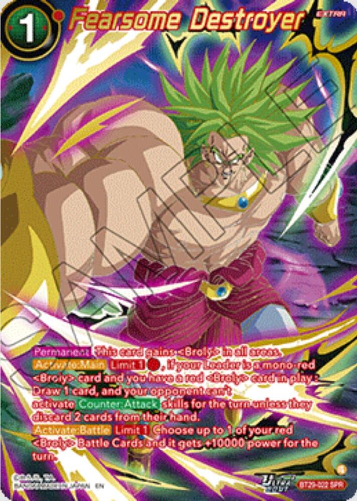 Fearsome Destroyer (SPR) BT29-022 card from Fearsome Rivals