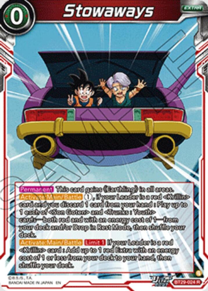 Stowaways BT29-024 card from Fearsome Rivals