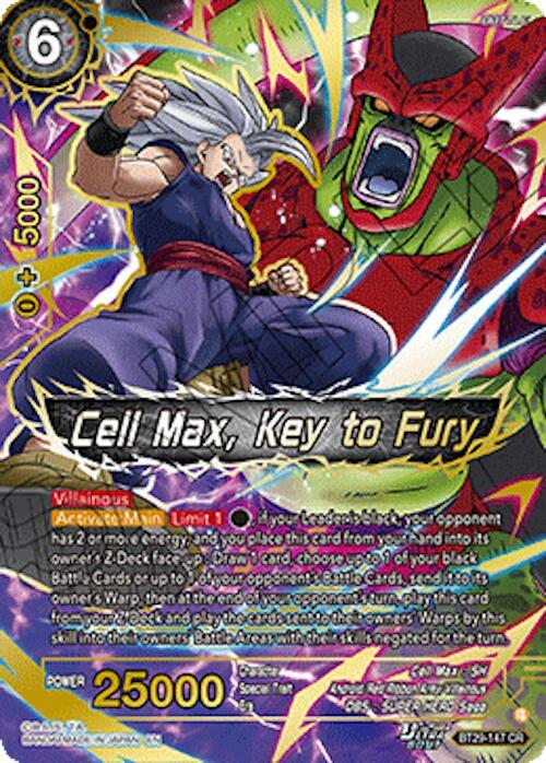 Cell Max, Key to Fury BT29-147 card from Fearsome Rivals