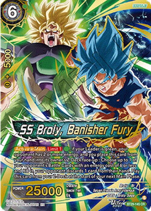 SS Broly, Banisher Fury BT29-145 card from Fearsome Rivals