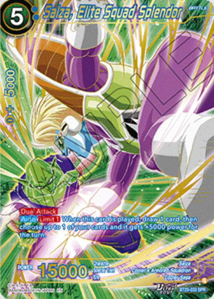 Salza, Elite Squad Splendor (SPR) BT29-033 card from Fearsome Rivals