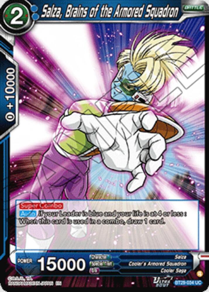 Salza, Brains of the Armored Squadron BT29-034 card from Fearsome Rivals