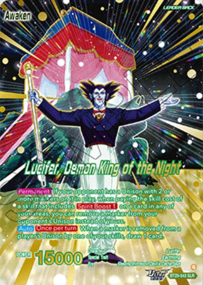 Lucifer // Lucifer, Demon King of the Night (SLR) BT29-043 card from Fearsome Rivals