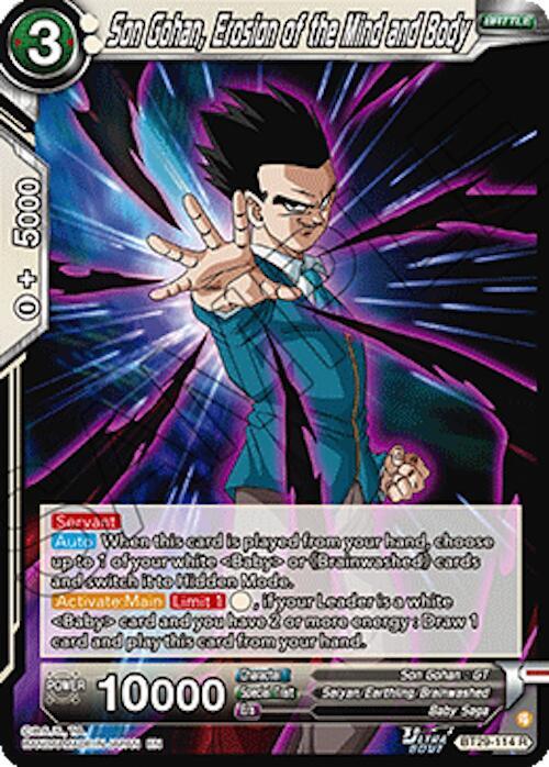 Son Gohan, Erosion of the Mind and Body BT29-114 card from Fearsome Rivals