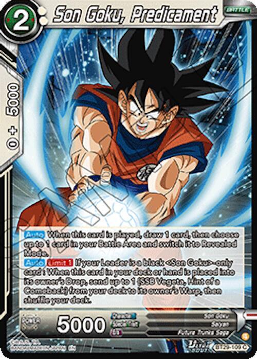 Son Goku, Predicament BT29-109 card from Fearsome Rivals