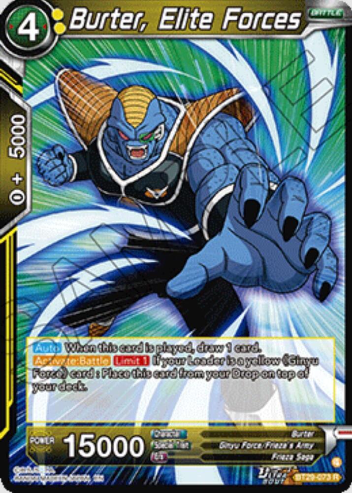 Burter, Elite Forces BT29-073 card from Fearsome Rivals