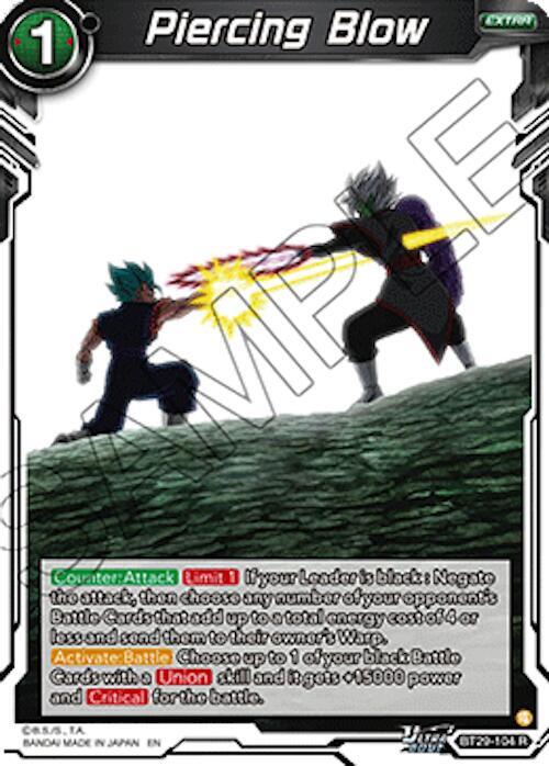 Piercing Blow BT29-104 card from Fearsome Rivals