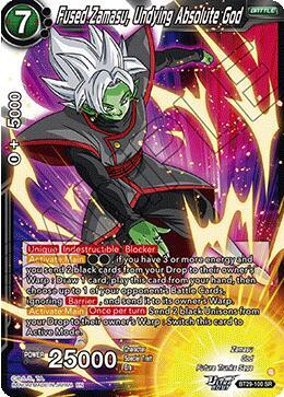 Fused Zamasu, Undying Absolute God BT29-100 card from Fearsome Rivals
