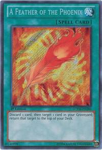 A Feather of the Phoenix LCYW-EN280 card from Legendary Collection 3: Yugi's World