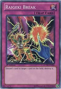 Raigeki Break LCYW-EN286 card from Legendary Collection 3: Yugi's World
