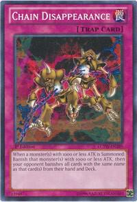 Chain Disappearance LCYW-EN289 card from Legendary Collection 3: Yugi's World