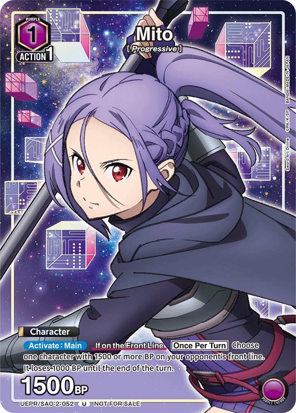 Mito UEPR/SAO-2-052 card from Union Arena Promotion Cards