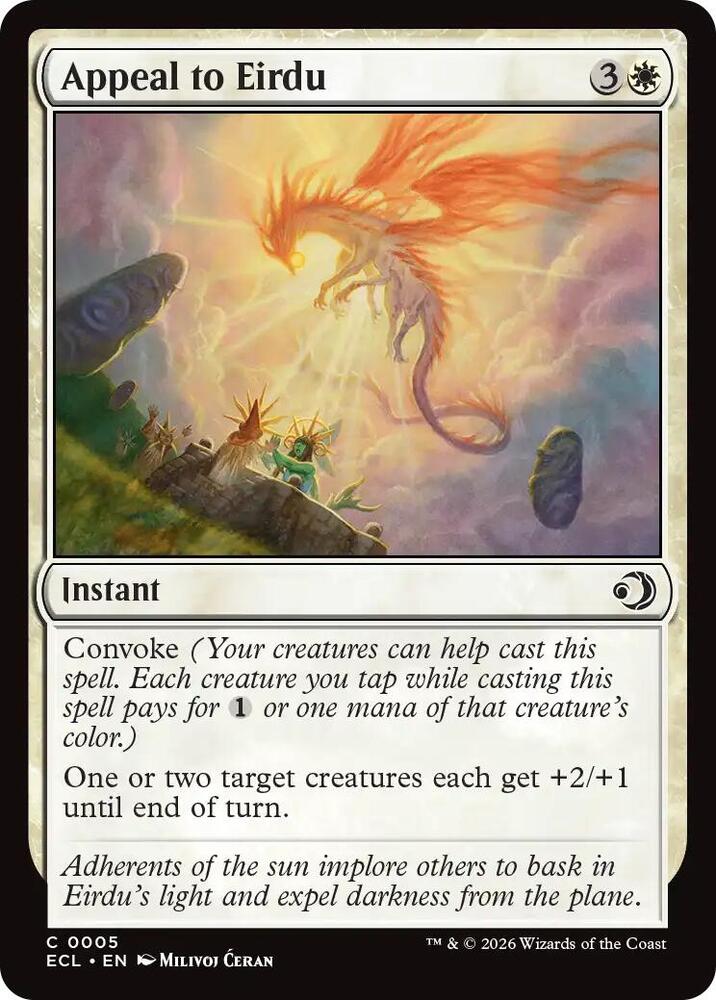 Appeal to Eirdu 5 card from Lorwyn Eclipsed
